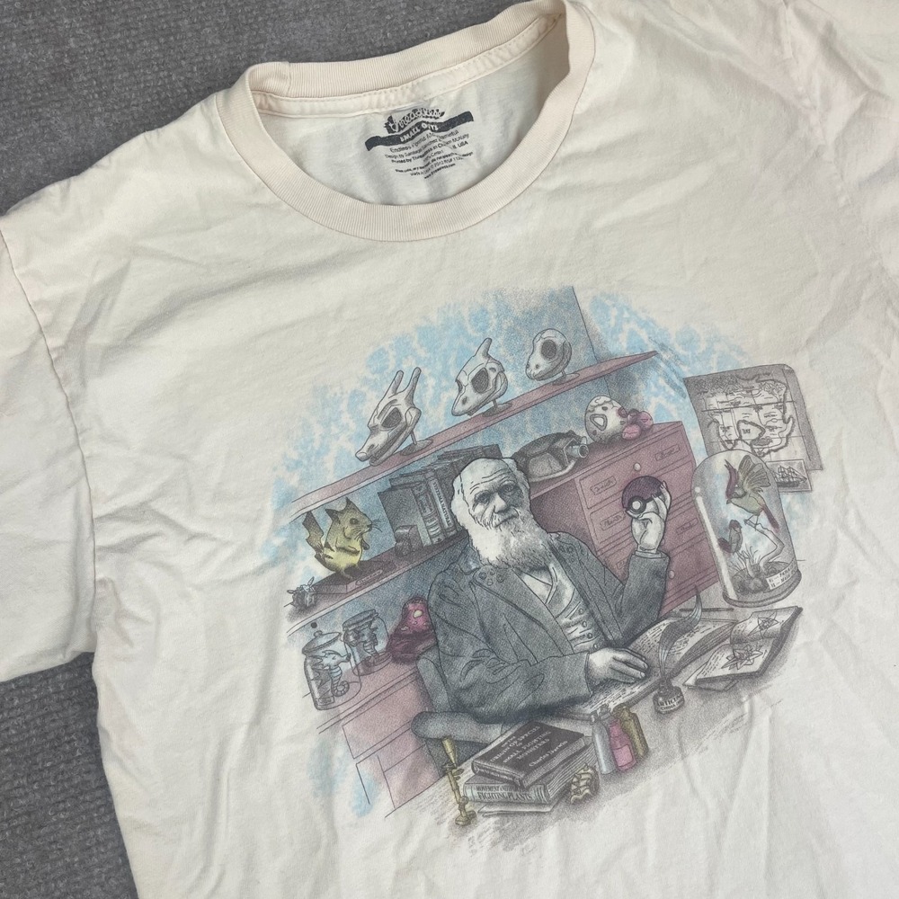 Threadless Small Beige Pokemon Endless Forms Most Battleful Graphic T Shirt Mens